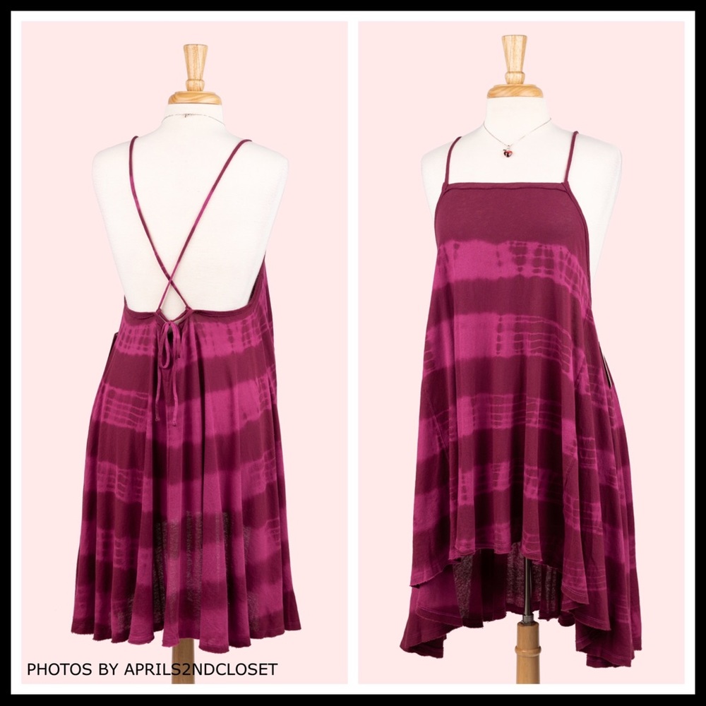 FREE PEOPLE BOHO FLOWY TUNIC MINI TANK DRESS A3C - Picture 3 of 15